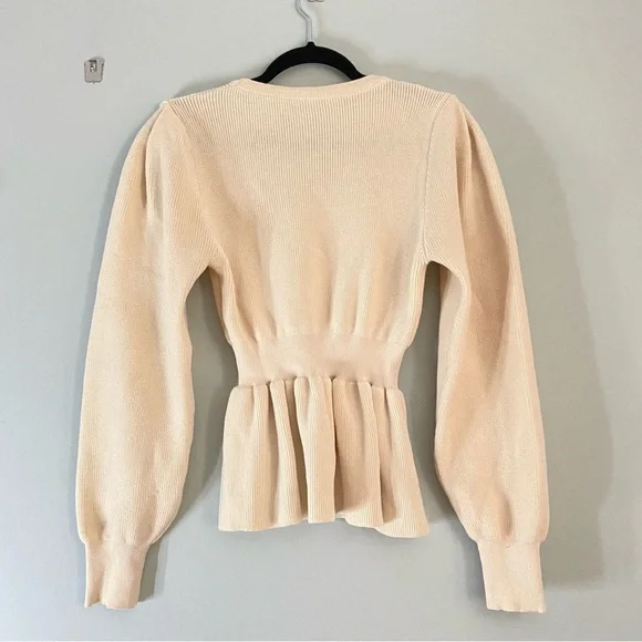 🛍 Solid Peplum Sweater 🛍 - Picture 2 of 3